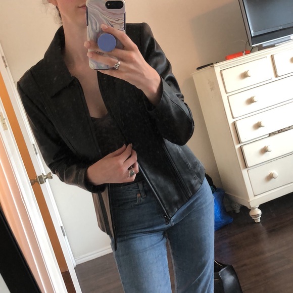 VINTAGE LEATHER JACKET - Picture 4 of 4